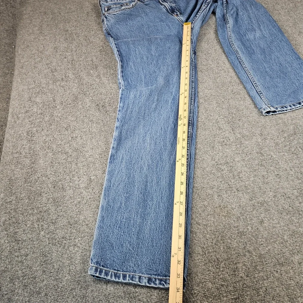 All American Clothing Co Mens Blue Straight Leg Jeans AA101L  34x34 USA Made